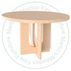 Pine Armstrong Single Pedestal Table 42''D x 42''W x 30''H