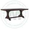 Oak Lexington Solid Top Double Pedestal Table 42''D x 84''W x 30''H