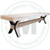 Wormy Maple Winston Bench 14''D x 96''W x 18''H