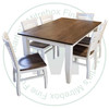 Wormy Maple Bolton Extension Harvest Table 48''D x 96''W x 30''H With 2 - 12'' Leaves