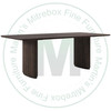Wormy Maple Clayton Solid Top Double Pedestal Table 42''D x 84''W x 30''H