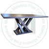 Wormy Maple Hollywood Solid Top Double Pedestal Table 48''D x 84''W x 30''H
