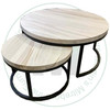 Wormy Maple Nesting Coffee Tables