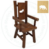 Hinterland Cut - Out Bear Log Arm Chair.