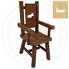 Hinterland Cut - Out Loon Log Arm Chair.