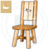Hinterland Cut - Out Loon Log Side Chair.