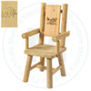 Hinterland Branded Bear Back Log Arm Chair.