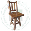 Hinterland Log Swivel Mission Back 30'' Bar Stool.