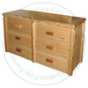 Hinterland 6 Drawer Log Dresser.