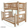 Hinterland Double Over Queen Log Bunk bed.