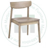 Wormy Maple Liva Side Chair With Wood Seat