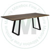 Wormy Maple Viking Live Edge Solid Top Double Pedestal Table 48''D x 84''W x 30''H