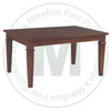 Oak Arizona Solid Top Harvest Table 36''D x 72''W x 30''H And 2 - 16'' Extensions