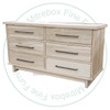 Pine Epic 6 Drawer Dresser