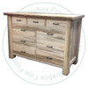 Pine Live Edge With 9 Drawer Dresser