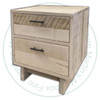 Pine Delta 2 Drawer Nightstand
