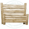 Wormy Maple Live Edge Double Bed With 30'' High Footboard