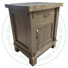 Maple Timber 1 Drawer 1 Door Nightstand