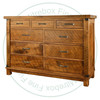 Maple Galley 9 Drawer Wide Mule Dresser