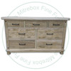 Oak Adirondack 7 Drawer Dresser