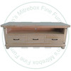 Oak Adirondack 3 Drawer And Open Shelf HDTV Stand