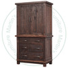 Oak Timber 3 Drawer Armoire