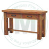 Oak Timber 2 Drawer Sofa Table