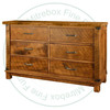 Oak Galley 7 Drawer Dresser