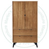 Oak Venice 2 Drawer Armoire