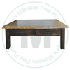 Pine Edgewood 2 Drawer Live Edge Coffee Table
