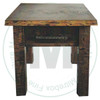 Wormy Maple Edgewood 1 Drawer Live Edge End Table