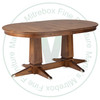 Wormy Maple Sweden Double Pedestal Table 42"D x 120"W x 30"H Solid Top.
