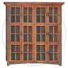 Maple Rustic Carlisle 3 Level 12 Door Wall Cabinet