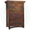 Pine Rustic Carlisle 5 Drawer Chest