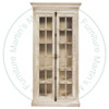 Pine Alexandria 2 Glass Door Wall Cabinet