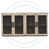 Pine Arthur 4 Glass Door Sideboard