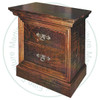 Wormy Maple Rustic Philippe 2 Drawer Nightstand