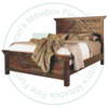 Wormy Maple Rustic Carlisle King Bed