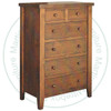 Wormy Maple Rustic Farmhouse 6 Drawer Chest