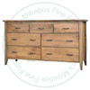 Wormy Maple Riverside 7 Drawer Dresser