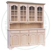 Oak Versailles Hutch And Buffet 80'' Wide x 82'' High x 18'' Deep