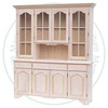 Wormy Maple Apple Pie Hutch And Buffet 80'' Wide x 80'' High x 18'' Deep