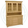 Pine Angel Cake Hutch And Buffet 60'' Wide x 80'' High x 18'' Deep
