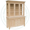 Pine Canadiana Hutch And Buffet 63'' Wide x 84'' High x 18'' Deep