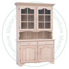 Oak Versailles Hutch And Buffet 52'' Wide x 82'' High x 18'' Deep