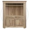 Wormy Maple Hudson Corner TV Unit 52'' Wide x 69'' High x 19'' Deep