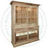 Wormy Maple Hutch And Buffet 62' Wide x 81'' High x 20'' Deep