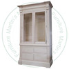 Wormy Maple Brentwood Deluxe Hutch 54'' Wide x 90'' High x 20'' Deep