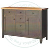 Pine Farmhouse 2 Wood Door and 6 Drawer Sideboard