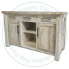 Oak Edgewood 2 Door and 3 Drawer Live Edge Coffee Bar